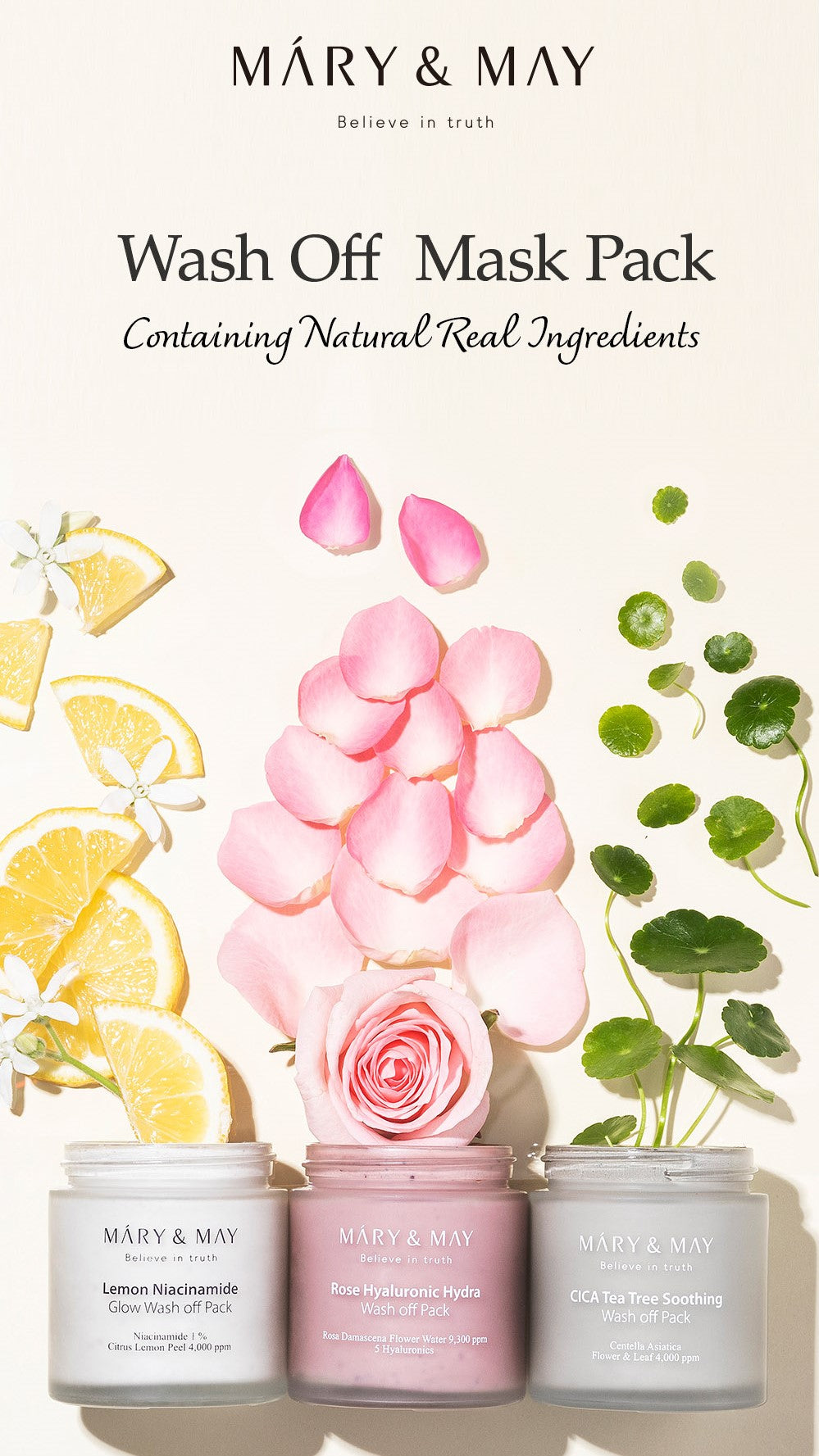 [Mary&May] Lemon Niacinamide Glow Wash Off Pack 125g