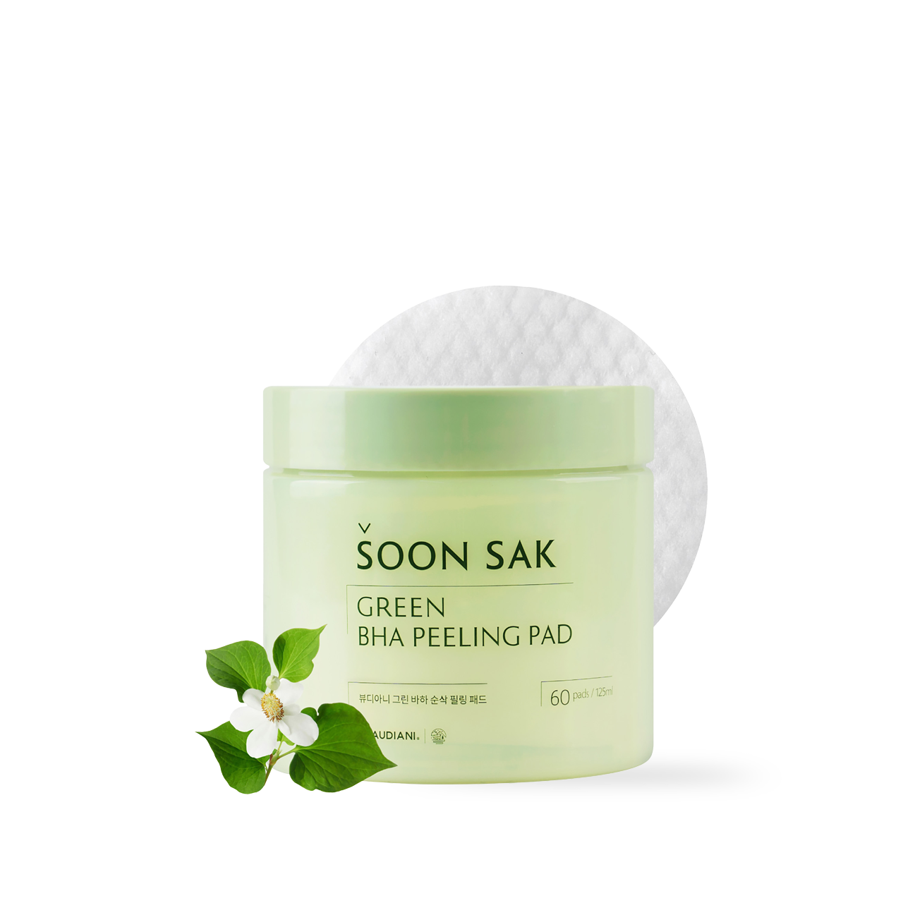 [Beaudiani] Green BHA Soon Sak Peeling Pad 60ea