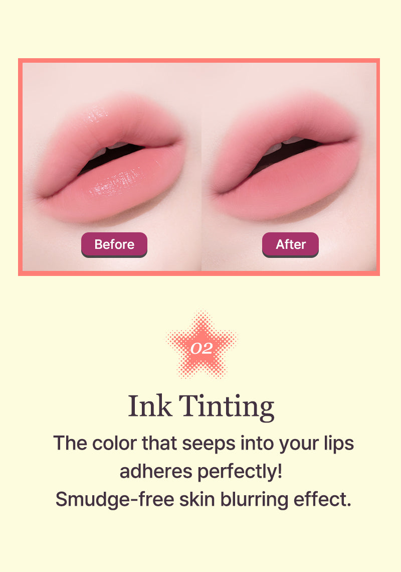 [Tiptoe] Blurlet Sorbet Tint 4ml - 6 Colors